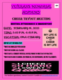 Cheer Tryouts Meeting